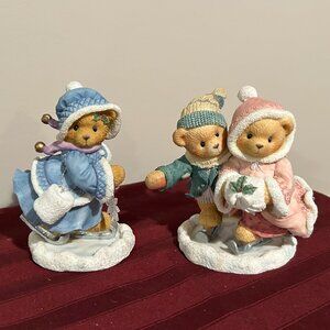 Lot of 2 Winter Cherished Teddies